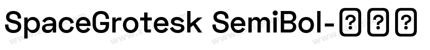 SpaceGrotesk SemiBol字体转换